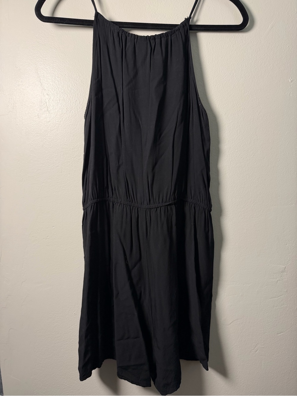 Women’s Black Spaghetti Strap romper - Picture 3 of 5